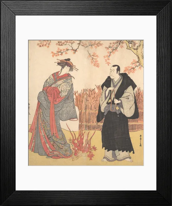 Framed Print : The Second Segawa Tomisaburo as a Tall Courtesan Standing in a Room, ca. 1785. Creator: Shunsho Framed Print : The Second Segawa Tomisaburo as a Tall Courtesan Standing in a Room, ca. 1785. Creator: Shunsho