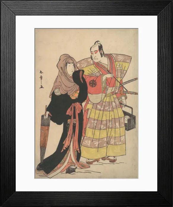 Framed Print : Scene from a Drama, ca. 1778. Creator: Shunsho Framed Print : Scene from a Drama, ca. 1778. Creator: Shunsho