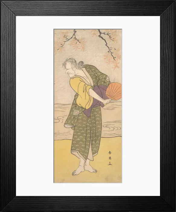 Framed Print : Unidentified Actor of the Ichikawa Line as an Old Woman, ca. 1795 Framed Print : Unidentified Actor of the Ichikawa Line as an Old Woman, ca. 1795