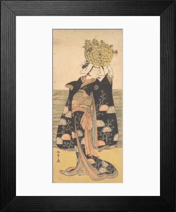 Framed Print : The First Nakamura Nakazo in the Role of the Ghost of Shiragiku, ca. 1778. Creator: Shunsho Framed Print : The First Nakamura Nakazo in the Role of the Ghost of Shiragiku, ca. 1778. Creator: Shunsho