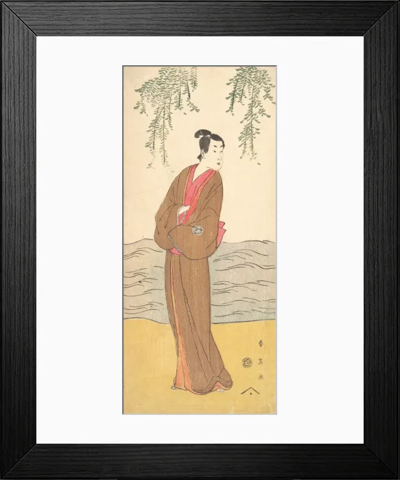 Framed Print : The Third Segawa Kikunojo as Hisamatsu Standing on the Bank, ca. 1795 Framed Print : The Third Segawa Kikunojo as Hisamatsu Standing on the Bank, ca. 1795