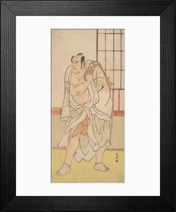 Framed Print : The Third Otani Hiroji as a Wrestler, ca. 1790. Creator: Katsukawa Shunko Framed Print : The Third Otani Hiroji as a Wrestler, ca. 1790. Creator: Katsukawa Shunko
