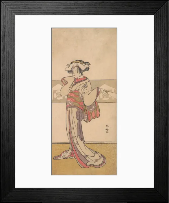 Framed Print : Segawa Kikunojo III in the Role of Oiso no Tora, ca. 1790. Creator: Katsukawa Shunko Framed Print : Segawa Kikunojo III in the Role of Oiso no Tora, ca. 1790. Creator: Katsukawa Shunko