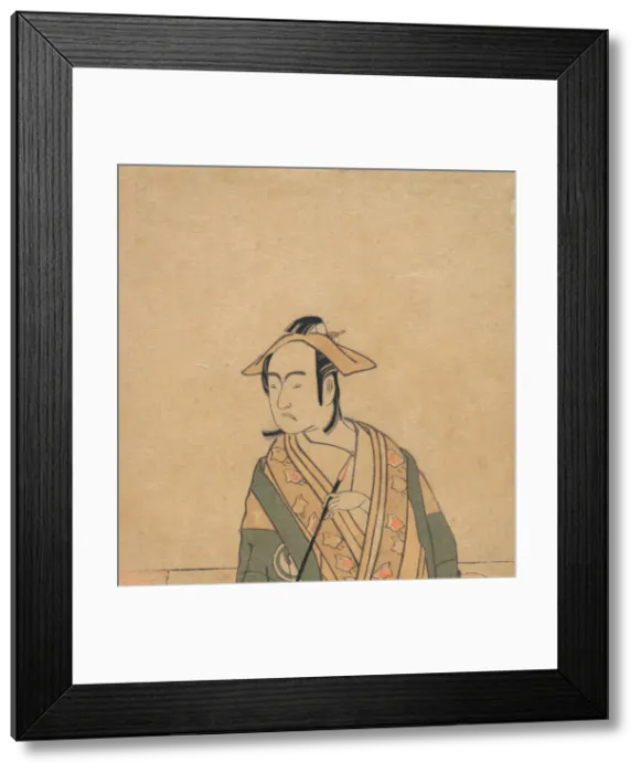 Framed Print : The Third Sawamura Sojuro in the Role of Soga no Juro, ca. 1779. Creator: Shunsho Framed Print : The Third Sawamura Sojuro in the Role of Soga no Juro, ca. 1779. Creator: Shunsho