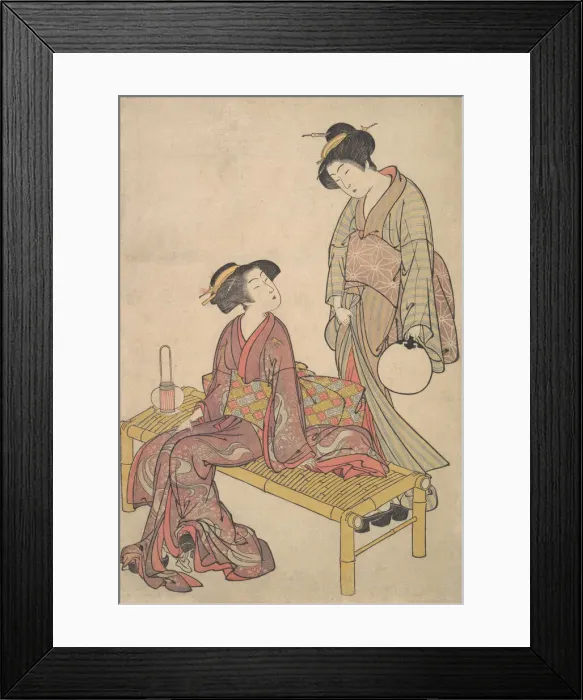 Framed Print : The Hand Lantern, ca. 1790. Creator: Kitao Shigemasa Framed Print : The Hand Lantern, ca. 1790. Creator: Kitao Shigemasa