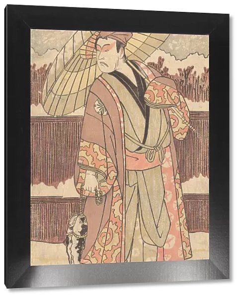 The Fourth Matsumoto Koshiro as a Man Walking under an Umbrella, ca. 1796