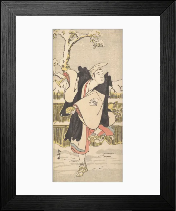 Framed Print : Onoe Matsusuke as a Kannen-Butsu or Mendicant Buddhist Monk, ca. 1790?. Creator: Katsukawa Shunko Framed Print : Onoe Matsusuke as a Kannen-Butsu or Mendicant Buddhist Monk, ca. 1790?. Creator: Katsukawa Shunko
