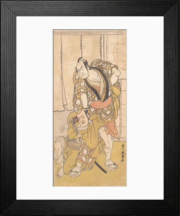 Framed Print : Scene from a Play, ca. 1780. Creator: Katsukawa Shunjo Framed Print : Scene from a Play, ca. 1780. Creator: Katsukawa Shunjo