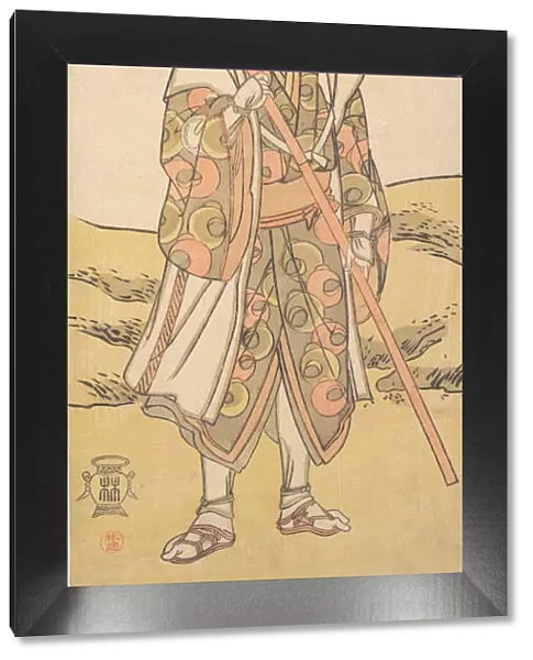 The Third Sawamura Sojuro as a pilgrim to Kannon Shrine, ca. 1784-88