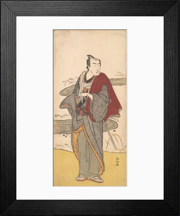 Framed Print : The Actor Matsumoto Koshiro 4th as a Man, ca. 1780. Creator: Katsukawa Shunko Framed Print : The Actor Matsumoto Koshiro 4th as a Man, ca. 1780. Creator: Katsukawa Shunko