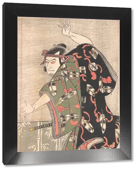 Kabuki Actor Otani Oniji III as a Samurai, ca. 1792. Creator: Katsukawa Shun ei
