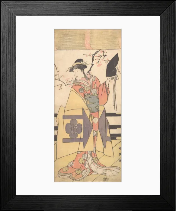 Framed Print : The Third Segawa Kikunojo as (?) Wife of Kudo Suketsune in a Soga Play, ca Framed Print : The Third Segawa Kikunojo as (?) Wife of Kudo Suketsune in a Soga Play, ca