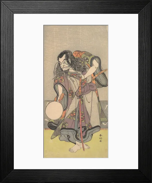 Framed Print : The First Nakamura Nakazo as a Samurai, ca. 1780. Creator: Katsukawa Shunko Framed Print : The First Nakamura Nakazo as a Samurai, ca. 1780. Creator: Katsukawa Shunko