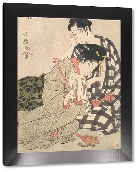 Disconsolate Lovers, ca. 1800. Creator: Momokawa Shiko
