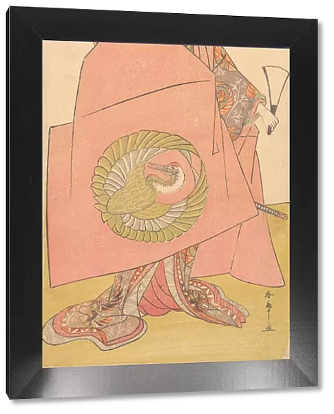 An Unidentified Actor in the Onna (Woman) Shibaraku (Wait-a-Moment) Act, ca. 1780. Creator: Shunsho