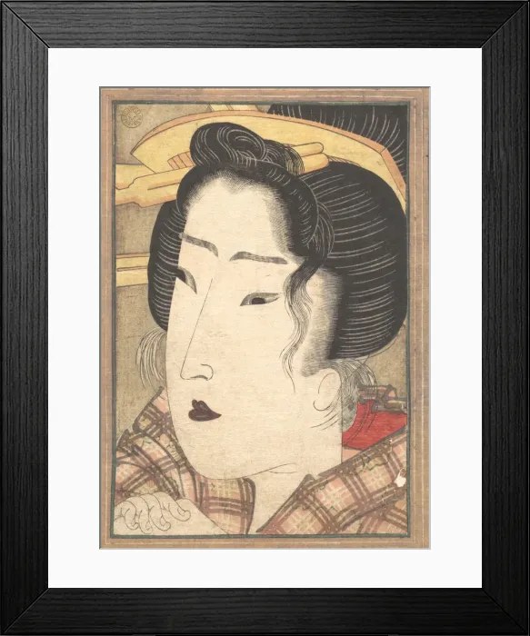 Framed Print : Head of a Beauty, ca. 1825. Creator: Ikeda Eisen Framed Print : Head of a Beauty, ca. 1825. Creator: Ikeda Eisen