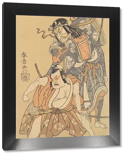 Scene from the Drama 'Soga Moyo Aigo no Wakamatsu', dated 1769. Creator: Shunsho. Scene from the Drama 'Soga Moyo Aigo no Wakamatsu', dated 1769. Creator: Shunsho