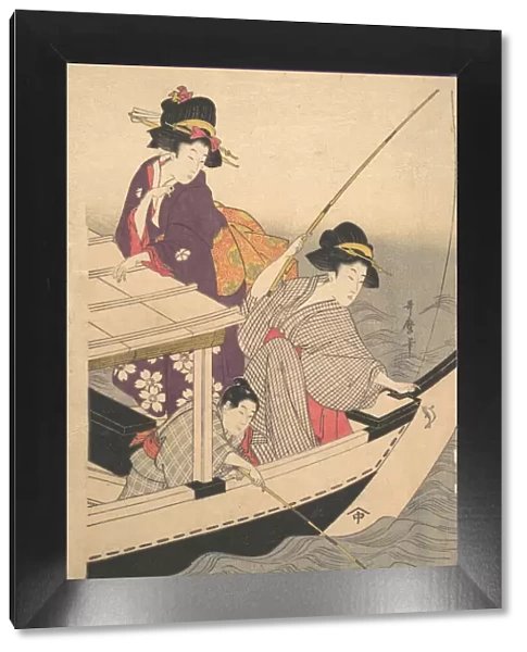 Fishing, late 18th century. Creator: Kitagawa Utamaro