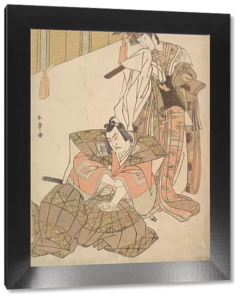 The Third Ichikawa Yaozo and Mimasu Tokujiro, probably 1785. Creator: Shunsho