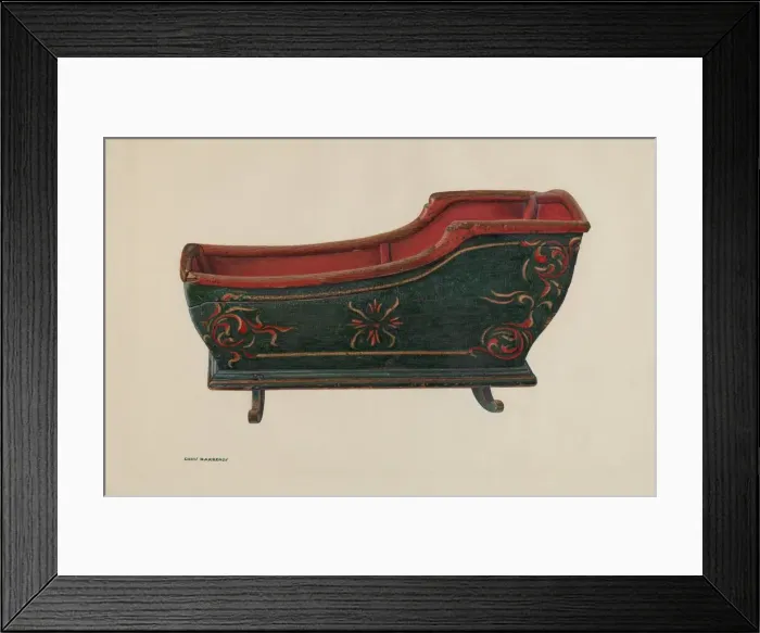 Framed Print : Cradle, c. 1940. Creator: Chris Makrenos Framed Print : Cradle, c. 1940. Creator: Chris Makrenos