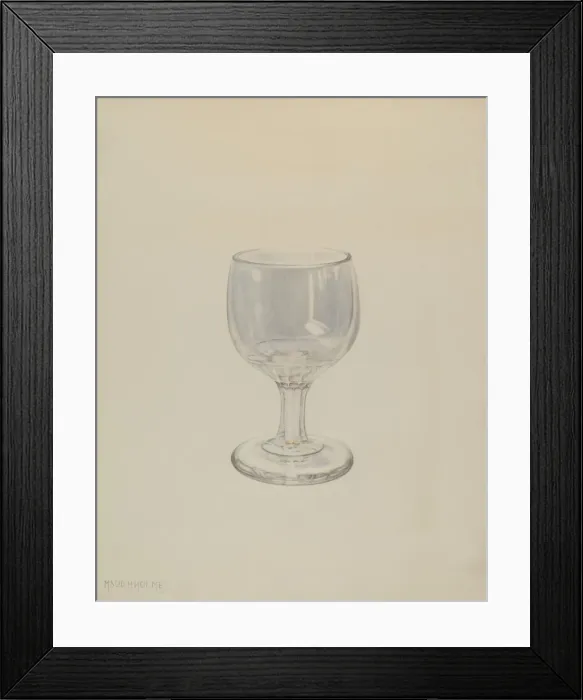 Framed Print : Glass, 1935 / 1942. Creator: Maud M Holme Framed Print : Glass, 1935 / 1942. Creator: Maud M Holme