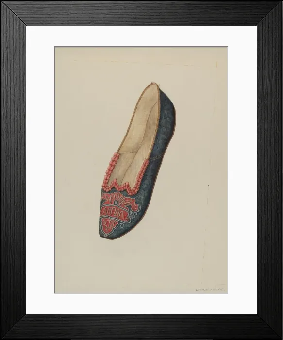 Framed Print : Evening Slipper, c. 1937. Creator: William Kieckhofel Framed Print : Evening Slipper, c. 1937. Creator: William Kieckhofel