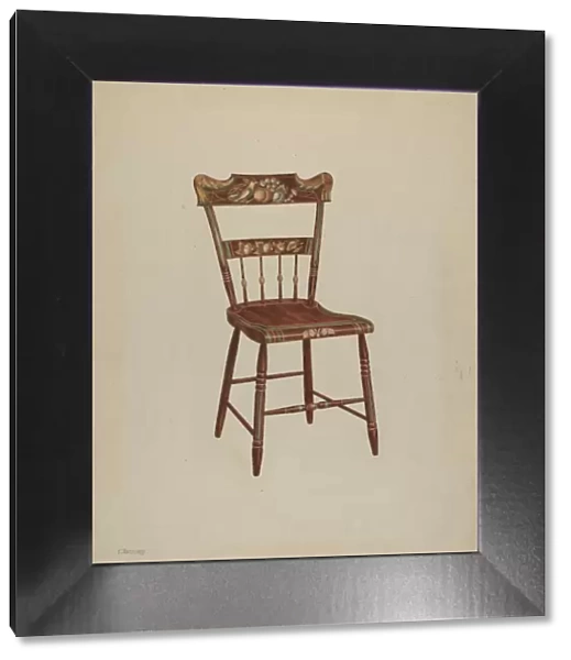Pa. German Chair, c. 1939. Creator: Charles Henning