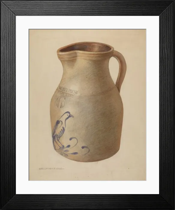 Framed Print : Pitcher, c. 1937. Creator: George Loughridge Framed Print : Pitcher, c. 1937. Creator: George Loughridge