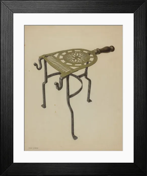 Framed Print : Trivet, c. 1938. Creator: Philip Johnson Framed Print : Trivet, c. 1938. Creator: Philip Johnson