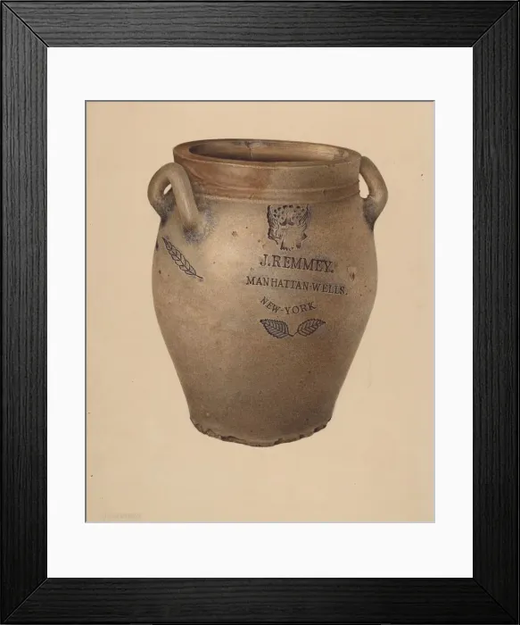 Framed Print : Crock, c. 1940. Creator: Joseph Goldberg Framed Print : Crock, c. 1940. Creator: Joseph Goldberg
