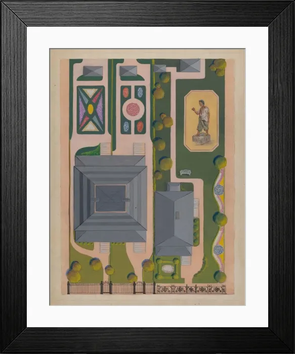 Framed Print : Ward and Green Gardens, c. 1936. Creator: Meyer Goldbaum Framed Print : Ward and Green Gardens, c. 1936. Creator: Meyer Goldbaum