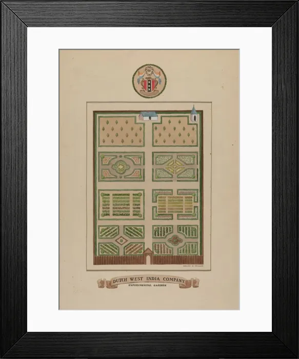 Framed Print : Dutch West India Company, c. 1936. Creator: Helen Miller Framed Print : Dutch West India Company, c. 1936. Creator: Helen Miller