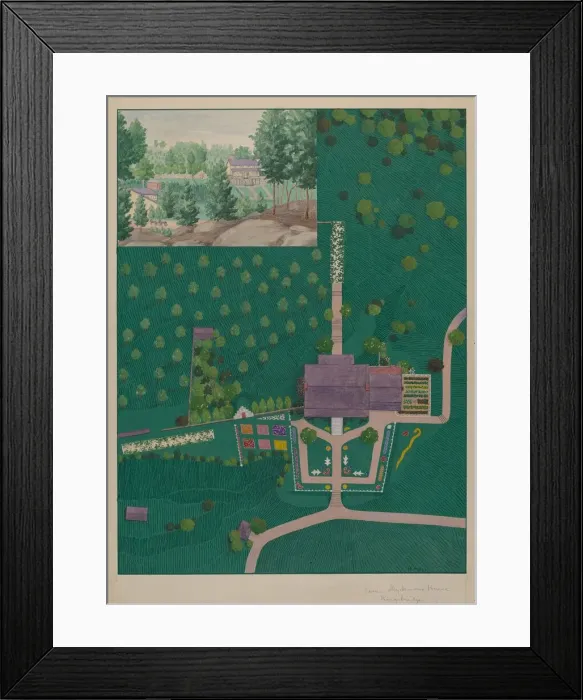 Framed Print : Isaac Dyckman House, c. 1936. Creator: Helen Miller Framed Print : Isaac Dyckman House, c. 1936. Creator: Helen Miller