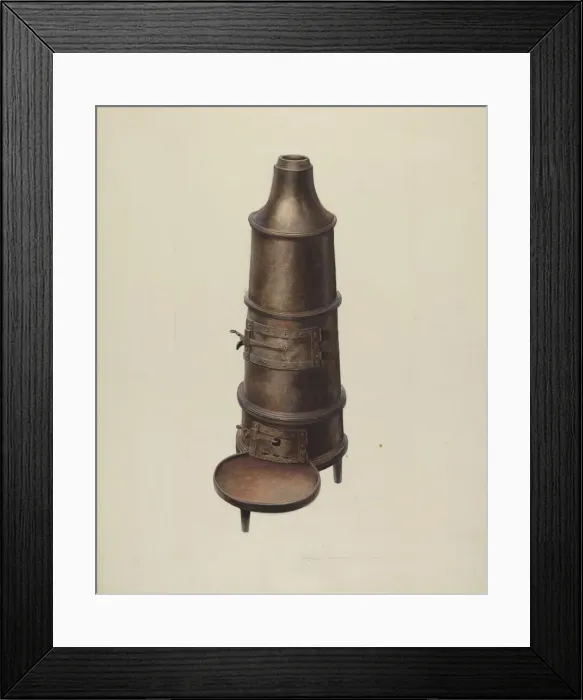 Framed Print : Cannon Stove, c. 1939. Creator: Regina Henderer Framed Print : Cannon Stove, c. 1939. Creator: Regina Henderer