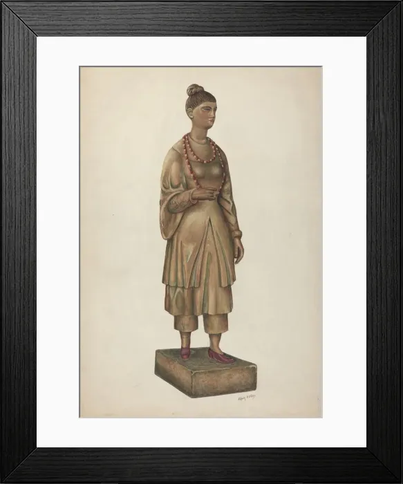 Framed Print : Shop Figure, c. 1937. Creator: Frank Gray Framed Print : Shop Figure, c. 1937. Creator: Frank Gray