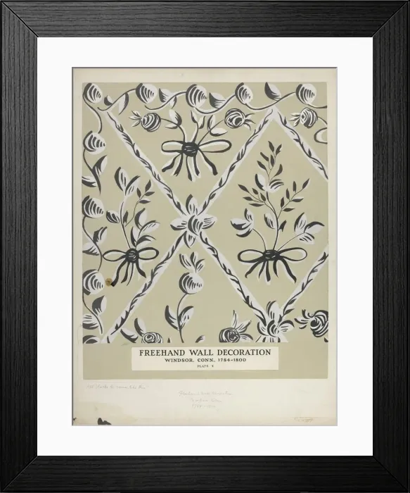 Framed Print : Free Hand Decoration, c. 1939. Creator: Michael Lauretano Framed Print : Free Hand Decoration, c. 1939. Creator: Michael Lauretano