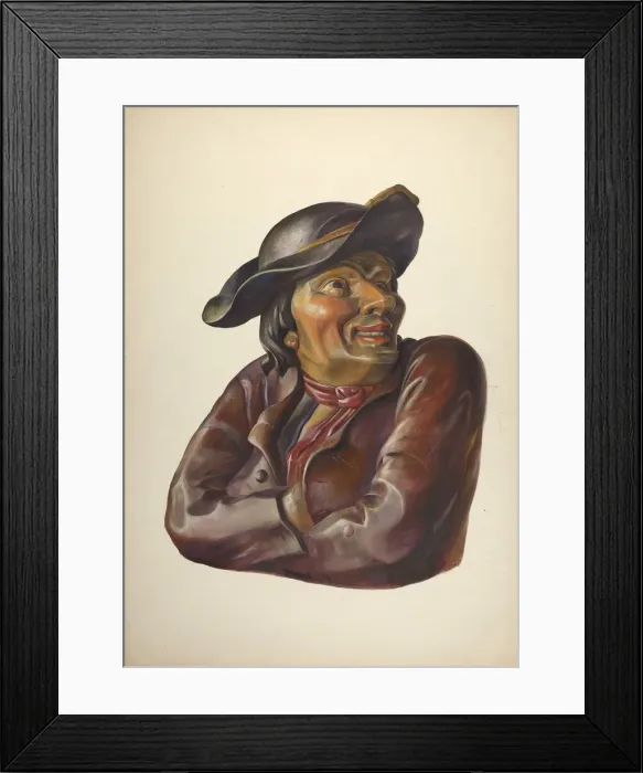 Framed Print : Tavern Bust, c. 1937. Creator: Walter Hochstrasser Framed Print : Tavern Bust, c. 1937. Creator: Walter Hochstrasser