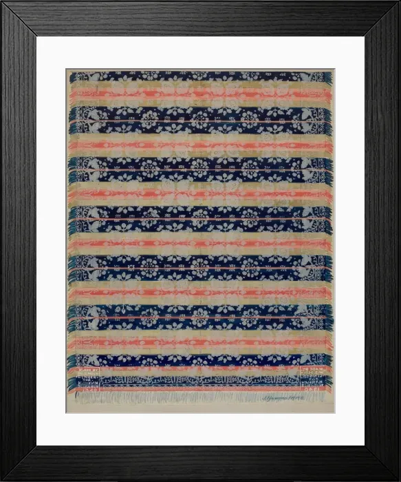 Framed Print : Coverlet, c. 1936. Creator: J. Howard Iams Framed Print : Coverlet, c. 1936. Creator: J. Howard Iams