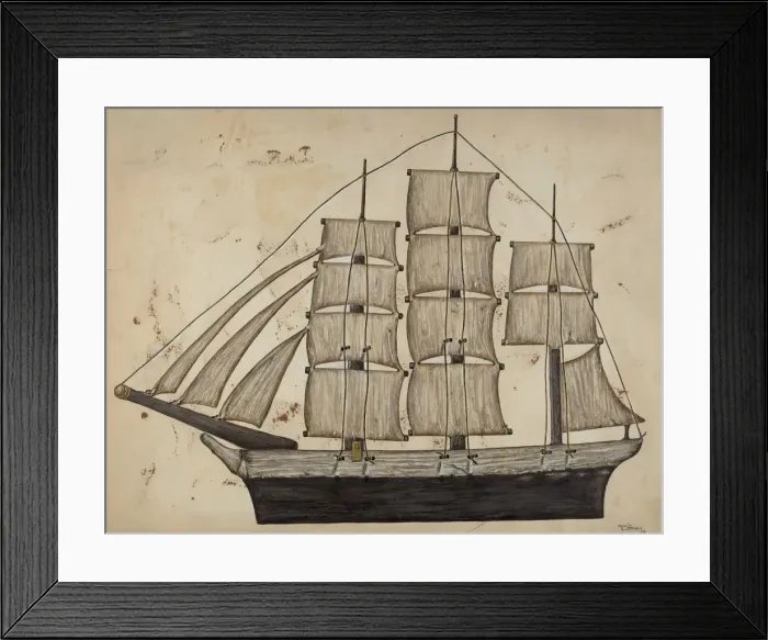 Framed Print : Pa. German Ship, 1938. Creator: Marie Lutrell Framed Print : Pa. German Ship, 1938. Creator: Marie Lutrell
