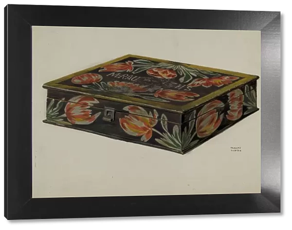 Pa. German Box, c. 1937. Creator: Frances Lichten