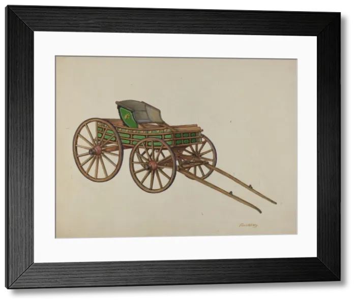 Framed Print : Pennsylvania Buckboard, c. 1938. Creator: Frank Gray Framed Print : Pennsylvania Buckboard, c. 1938. Creator: Frank Gray
