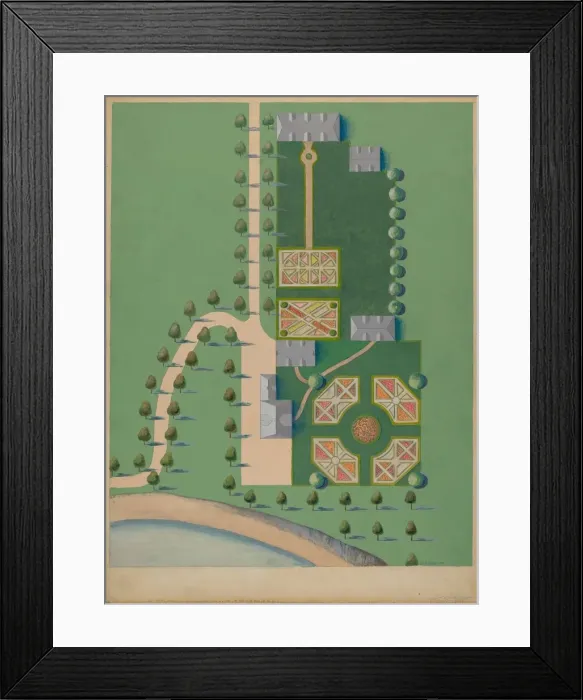 Framed Print : I. Tiebout Estate, c. 1936. Creator: Meyer Goldbaum