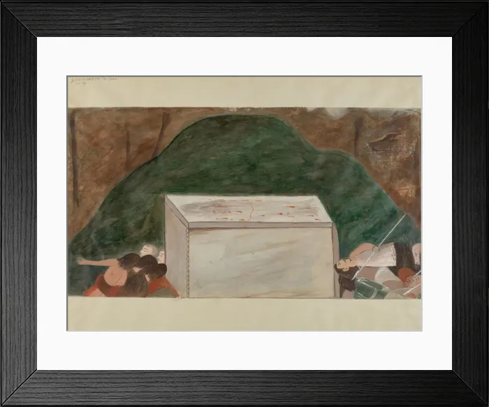 Framed Print : Station of the Cross No. 14: Jesus is Laid in His Tomb, c. 1936 Framed Print : Station of the Cross No. 14: Jesus is Laid in His Tomb, c. 1936