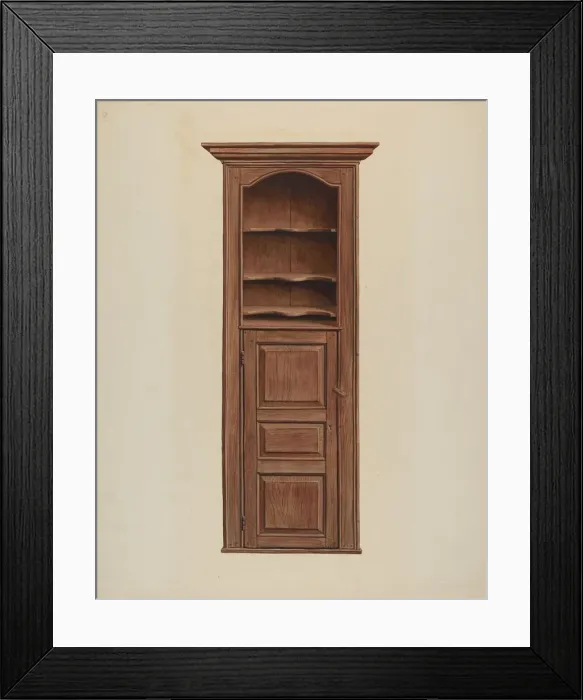 Framed Print : Cupboard, c. 1939. Creator: Leslie Macklem Framed Print : Cupboard, c. 1939. Creator: Leslie Macklem