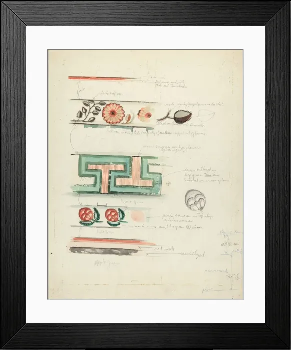 Framed Print : Wall Painting, c. 1939. Creator: Edward Jewett Framed Print : Wall Painting, c. 1939. Creator: Edward Jewett