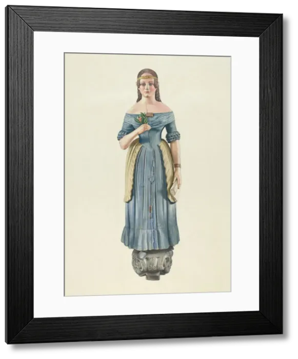 Framed Print : Figurehead, c. 1938. Creator: Joseph Goldberg Framed Print : Figurehead, c. 1938. Creator: Joseph Goldberg
