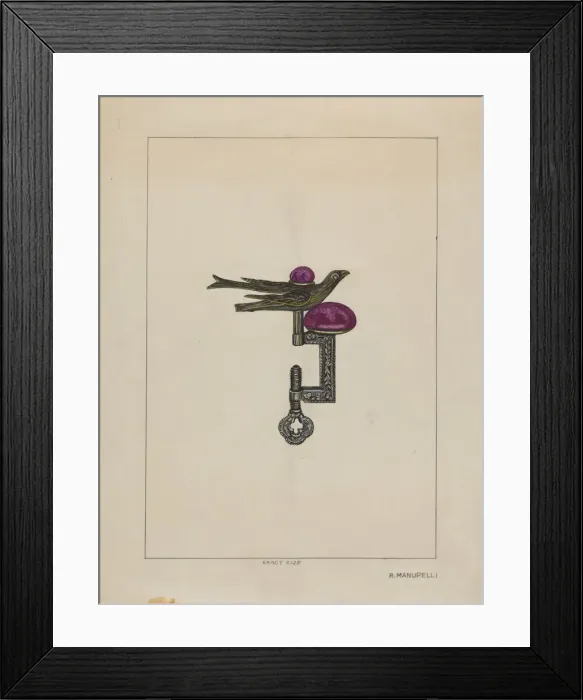 Framed Print : Pincushion and Thread Holder, c. 1936. Creator: Raymond Manupelli Framed Print : Pincushion and Thread Holder, c. 1936. Creator: Raymond Manupelli