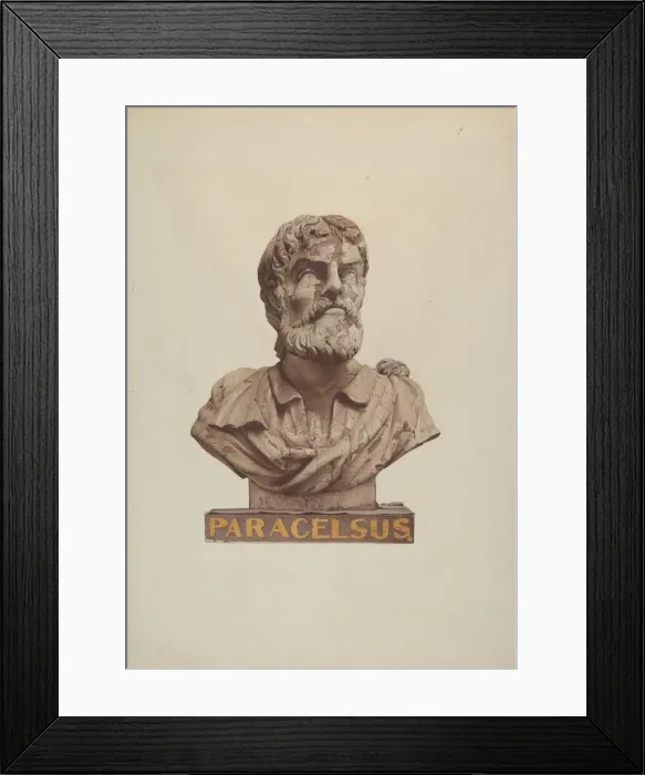 Framed Print : Bust of Paracelsus, c. 1938. Creator: Joseph Goldberg Framed Print : Bust of Paracelsus, c. 1938. Creator: Joseph Goldberg