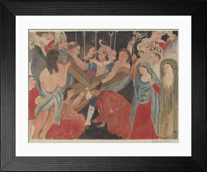 Framed Print : Station of the Cross No. 6: Veronica RendersService to Jesus, c. 1936 Framed Print : Station of the Cross No. 6: Veronica RendersService to Jesus, c. 1936
