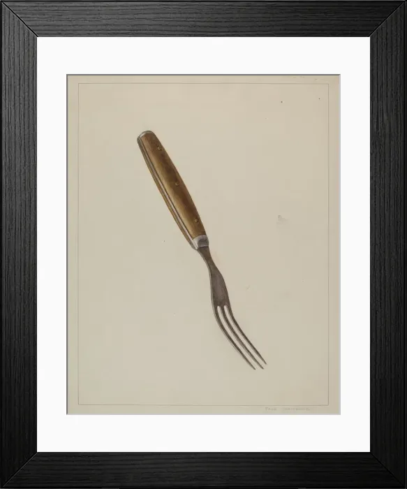 Framed Print : Steel Fork, c. 1938. Creator: Fred Hassebrock